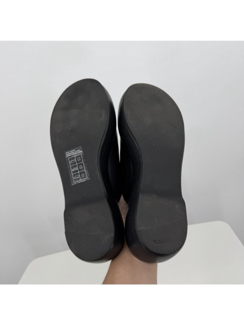 Everlane The Puffa Flatform in Black Leather sz 11 Women's Chunky Platform Clog - Picture 9 of 10